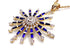 14k Gold Star of Bethlehem with Sapphire & Diamond Necklace